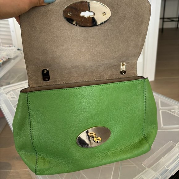 BNWT Mulberry Lily Glossy Goat bag in Grass Green - Picture 5 of 9